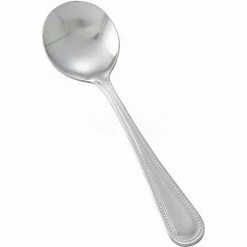 Cheap ✨ Winco 0005-04 Dots Bouillon Spoon, 12/Pack 😉
