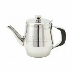 Best deal 🌟 Winco JB2932 Gooseneck Teapot, 32 oz., 6-3/4"D, Stainless Steel - Pkg Qty 6 🛒