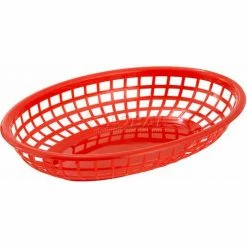 Deals 🔥 Winco PFB-10R Oval Fast Food Baskets - Pkg Qty 3 🤩