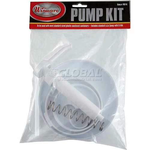New ๐ฅฐ Winco PKT-6 Pump Kit w/Standard Pump and 5 Lids, 12/Pack ๐ 1 New ๐ฅฐ Winco PKT-6 Pump Kit w/Standard Pump and 5 Lids, 12/Pack ๐