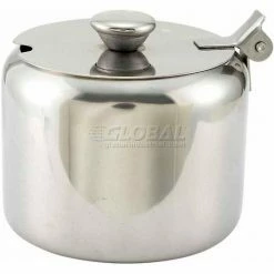 Cheap 😀 Winco T-710 Sugar Can with Notched Cover, 10 oz., 3-1/2"D, Stainless Steel - Pkg Qty 12 ✨
