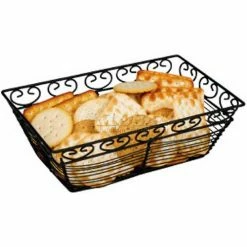 Best Sale ✨ Winco WBKG-9 Rectangular Black Wire Fruit Basket - Pkg Qty 24 ❤️