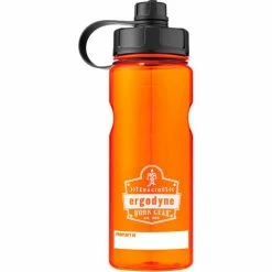Coupon 💯 Ergodyne Chill-Its® Plastic Wide Mouth Water Bottle, 1 Liter, Orange, 13151 🔔 -Serveware & Tableware Sales Store ERD 13151 2