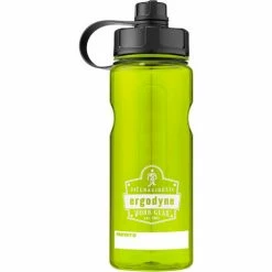 Hot Sale ❤️ Ergodyne Chill-Its® Plastic Wide Mouth Water Bottle, 1 Liter, Lime, 13153 ⌛ -Serveware & Tableware Sales Store ERD 13153 2