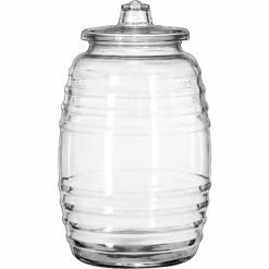 Cheapest 🎁 Libbey Glass 9520003 - Glass Barrel W/Lid 10 Liter, 2 Pack ✔️