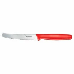 Outlet 👏 Victorinox 4.5 Steak Knife, Serrated Blade, Round Tip, Red Nylon 40504 🔔