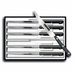 Hot Sale 👍 Victorinox Steak Knife Set, Pointed Tip, POM Handle, 6PK Black 46799 🥰
