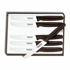 Cheapest ❤️ Victorinox 6 piece, Wavy Edge, Attache Case Handle, Steak Knife 🎉