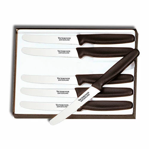 Cheapest โค๏ธ Victorinox 6 piece, Wavy Edge, Attache Case Handle, Steak Knife ๐ 1 Cheapest โค๏ธ Victorinox 6 piece, Wavy Edge, Attache Case Handle, Steak Knife ๐