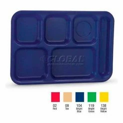 Top 10 🌟 Vollrath® Traex Polypropylene School Compartment Trays, 2015-104, Right Hand Tray, Bright Blue - Pkg Qty 24 🎁