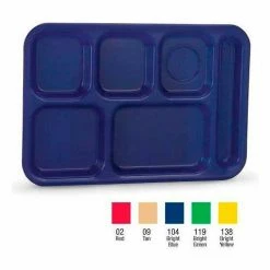 Cheapest 🔔 Vollrath® Traex Polypropylene School Compartment Trays 2015-138 Right Hand Tray Bright Yellow - Pkg Qty 24 ⌛