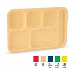 Budget 🥰 Vollrath® Traex ABS School Compartment Trays, 2615-02, Red, 14-1/2" X 10" - Pkg Qty 24 👏