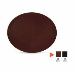 Deals ⭐ Vollrath® Tuf Glas Fiberglass Trays, 2700L-01, 27" Diameter, Brown - Pkg Qty 6 🌟