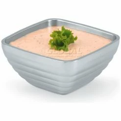 Cheap 🧨 Vollrath® Stainless Steel Square Bowl - Double Wall Beehive 0.75 Qt - Pkg Qty 6 💯