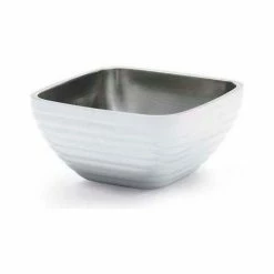 Deals 👏 Vollrath® Square Insulated Serving Bowls, 4761950, 0.75 Quart, Pearl White - Pkg Qty 6 🎉