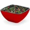 Best Sale 👍 Vollrath® Square Insulated Serving Bowls, 4763215, 1.8 Quart, Dazzle Red - Pkg Qty 12 🔥