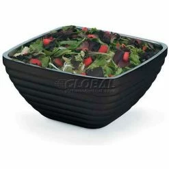 Deals 😉 Vollrath® Square Insulated Serving Bowls, 4763760, 8.2 Quart, Black Black - Pkg Qty 3 ✔️